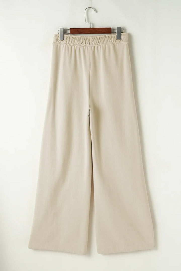 Drawstring Wide Leg Pants