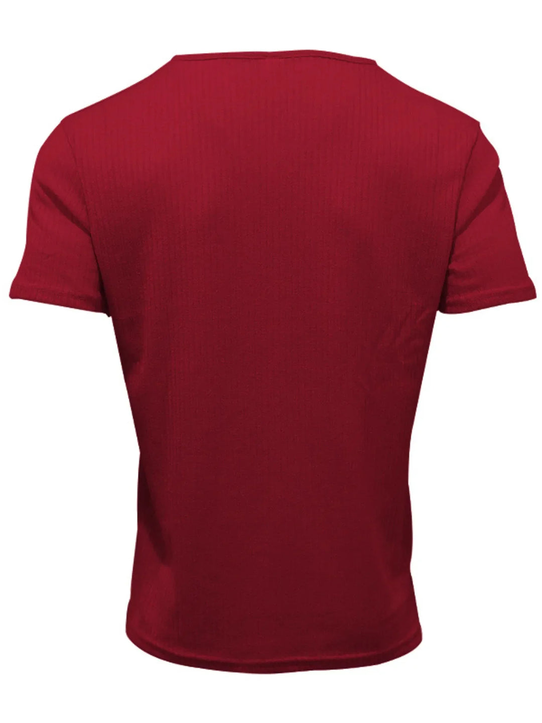 Men's Full Size Ribbed V-Neck T-Shirt Plus Size