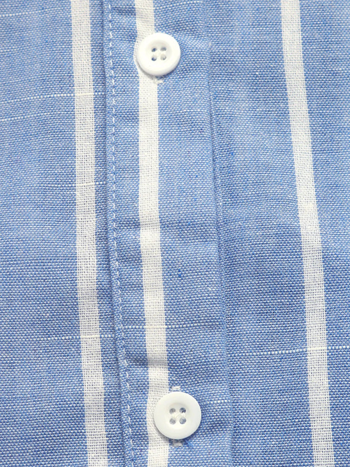 Striped Oversized Button-Down Shirt