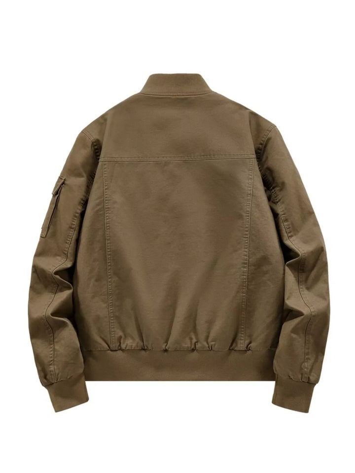 Men's Plus Size Zip Up Long Sleeve Jacket
