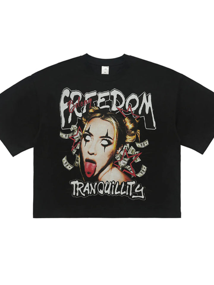 Men's Graphic Round Neck Short Sleeve T-Shirt