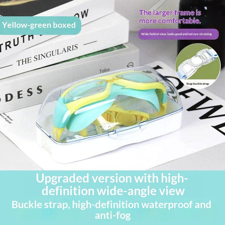 Childrens Anti-fog Swim Goggles With Built-in Earplugs