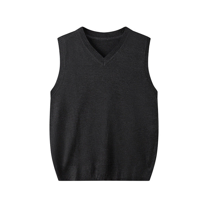 Fashionable V-neck Pullover Knit Vest For Early Spring