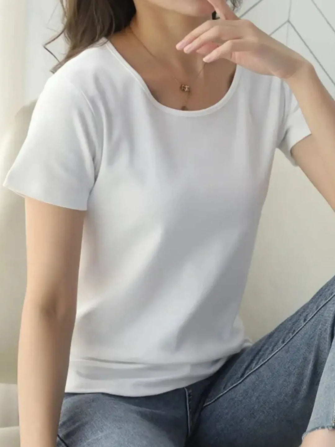 Round Neck Short Sleeve T-Shirt