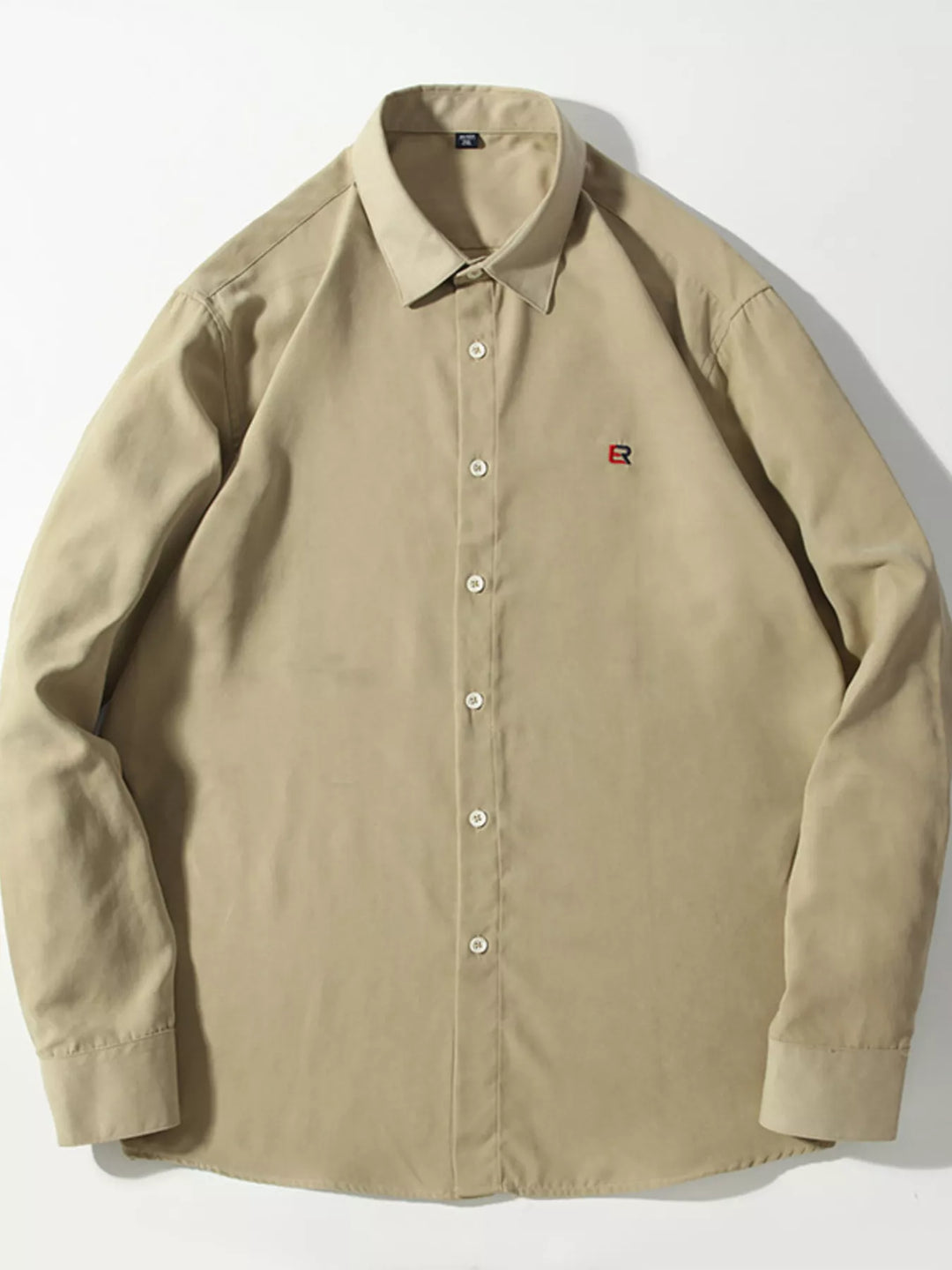 Men's Full Size Casual Button Up Long Sleeve Shirt Plus Size