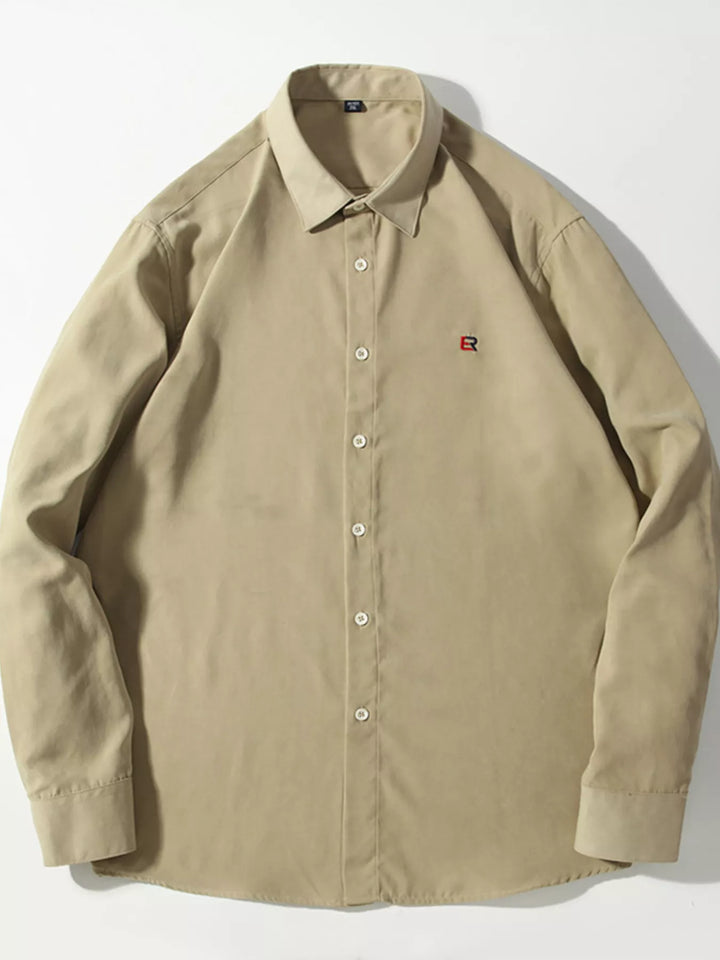 Men's Full Size Casual Button Up Long Sleeve Shirt Plus Size