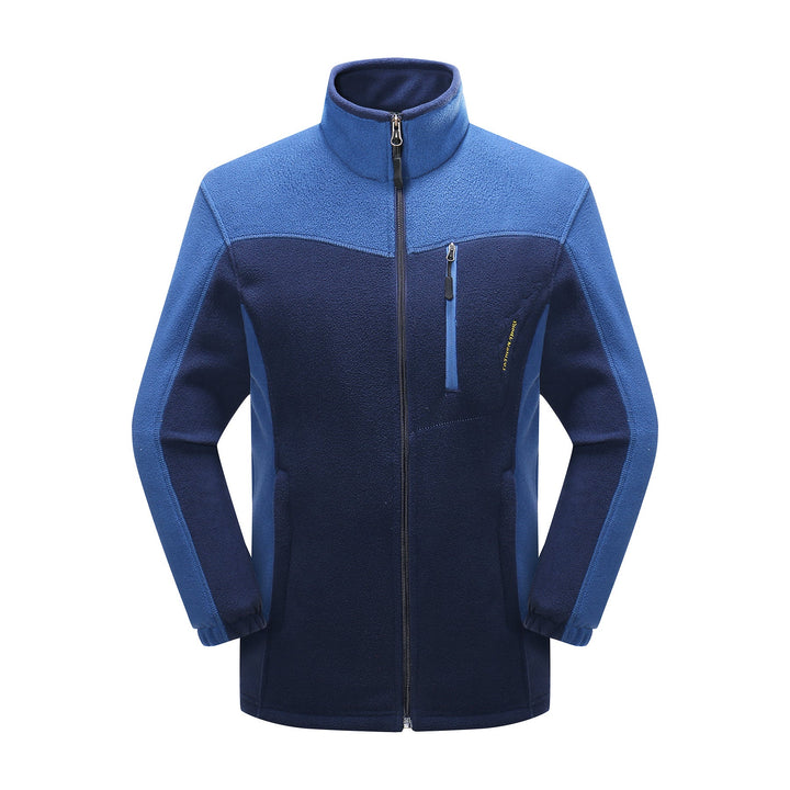 Cross-border Sources Of New Polar Fleece Warm Fleece Couple Cardigan Contrast