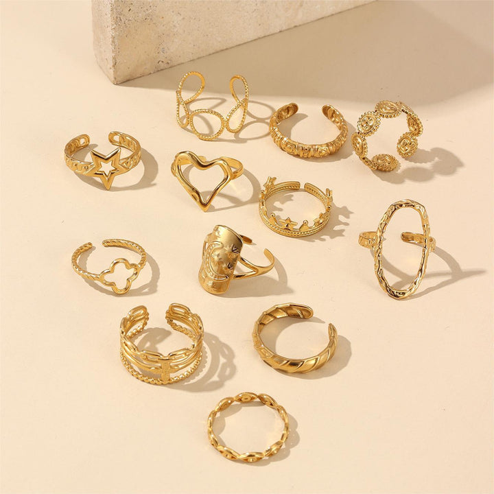 French-style Starsunmoon Ring For Women
