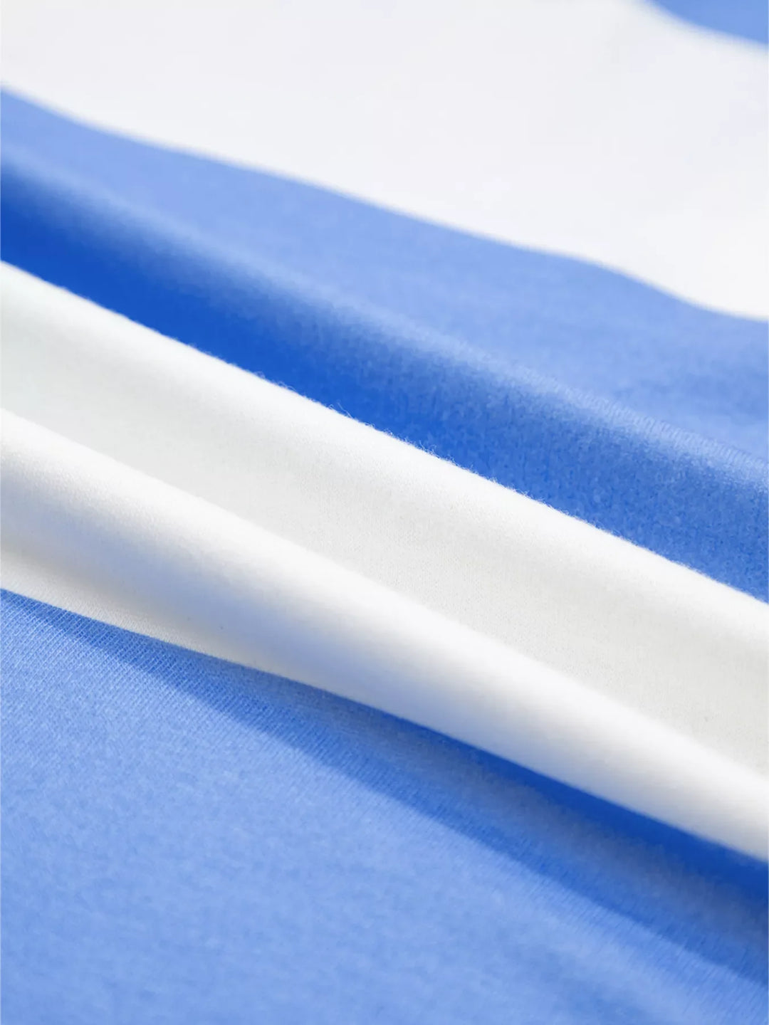 Stripe Seam Detail Half Zip Oversize Tee Casual Shorts 2pcs Set