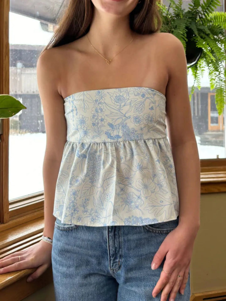 Tie Back Tube Top