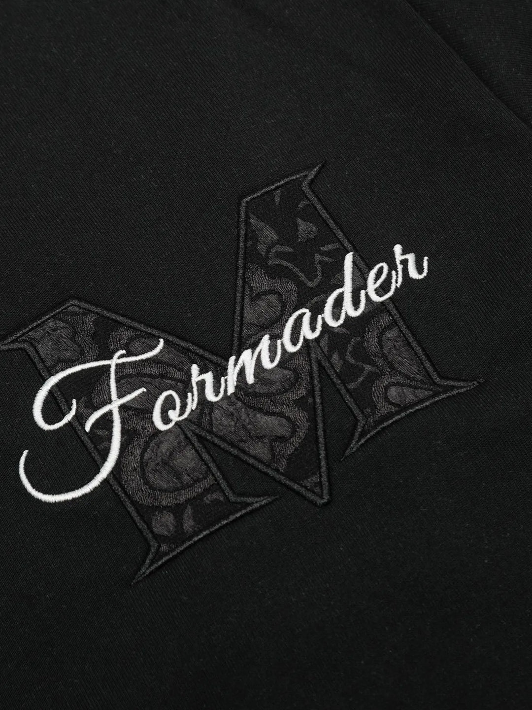 Men's Round Neck Embroidered Letter T-Shirt
