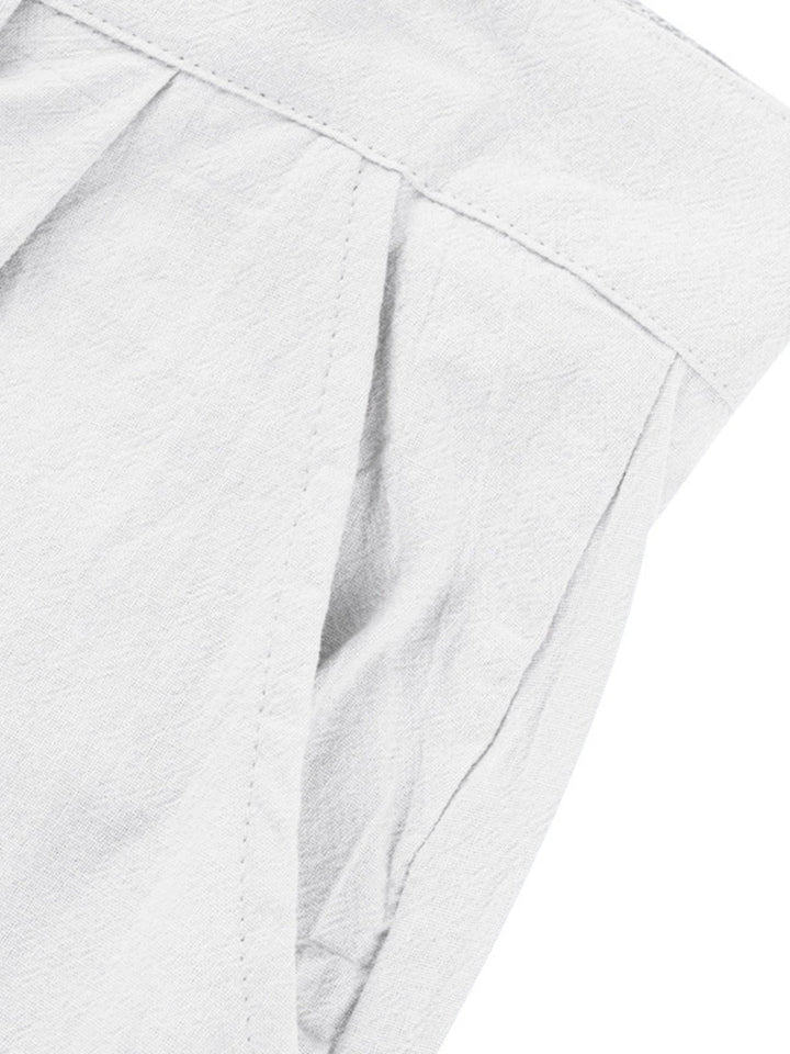 Men's Full Size Relaxed Fit Pleated Pants Plus Size