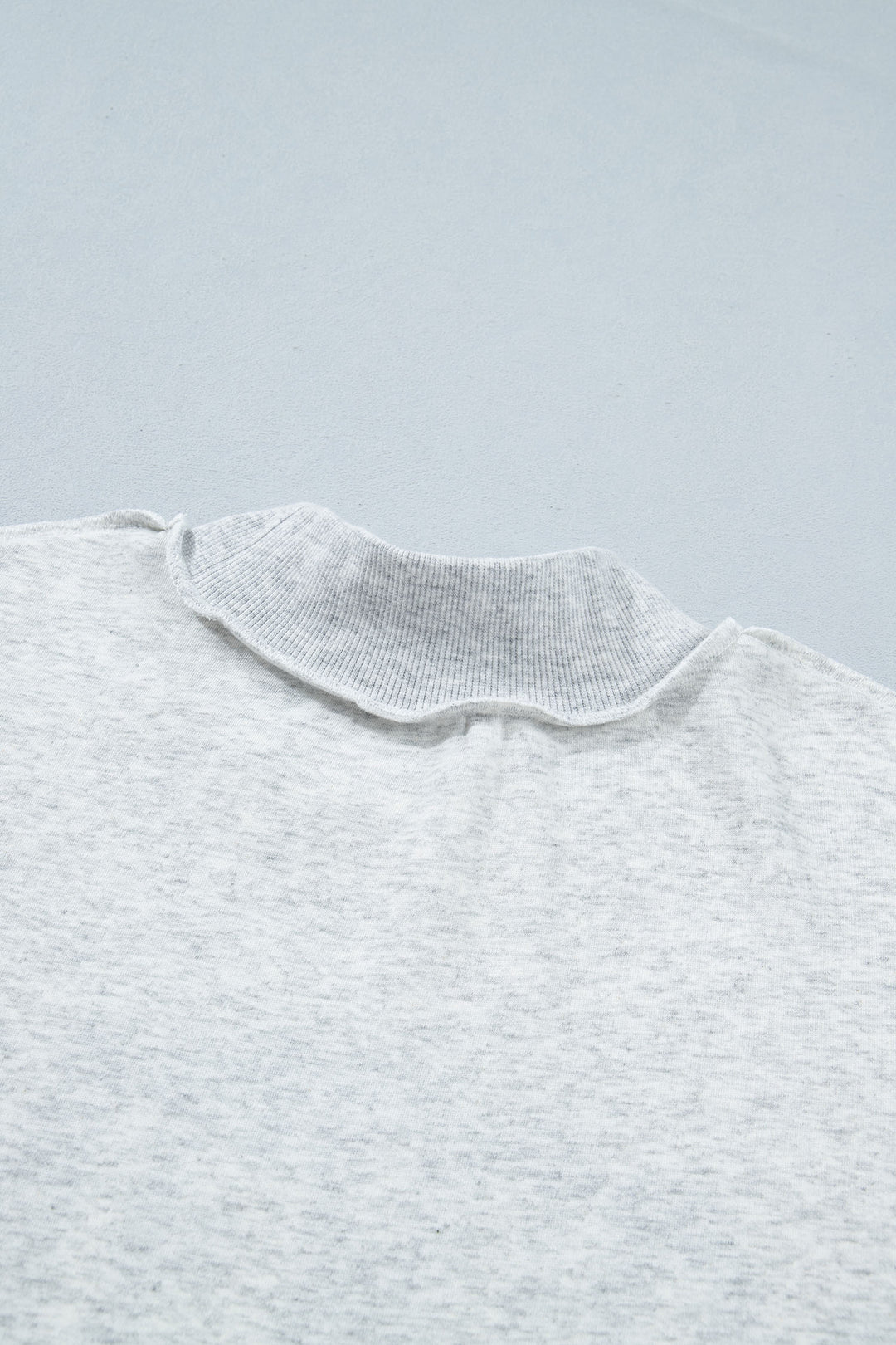 Light Grey Mock Neck Reversible USA/America Graphic Sweatshirt