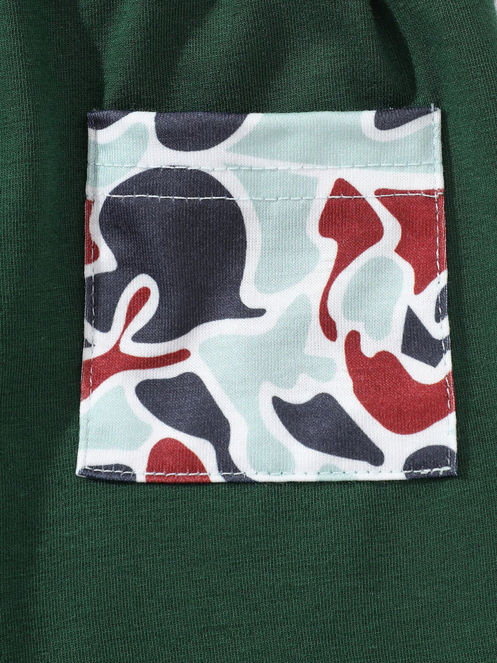Children's Button Detail Polo Shirt & Shorts Set