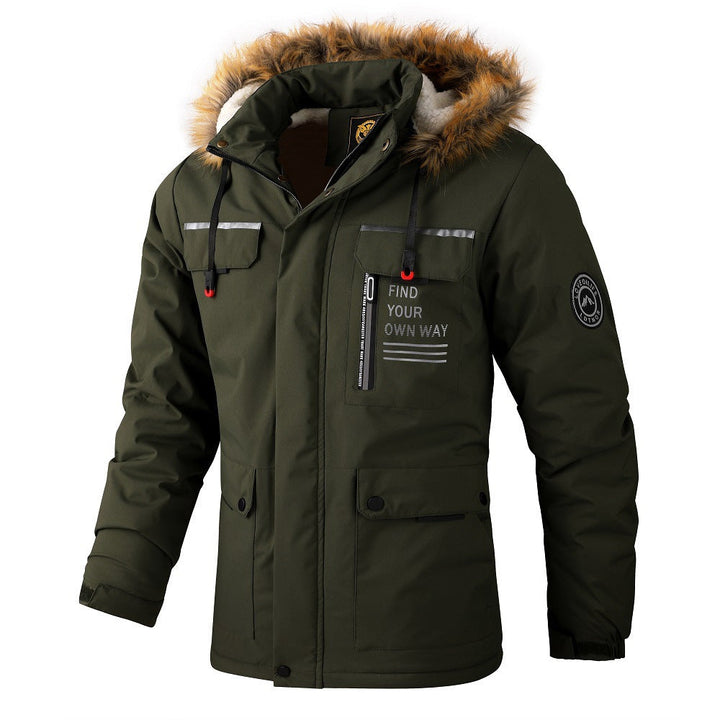 Mid-length Casual Jacket Knee-length Parka