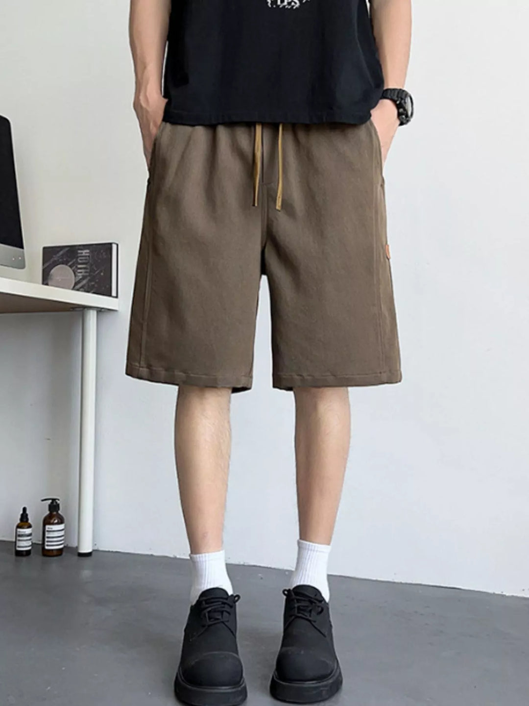 Men's Plus Size Casual Drawstring Shorts