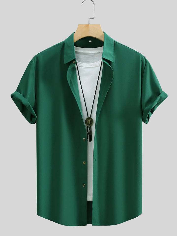 Men's Button Up Short Sleeve Shirt