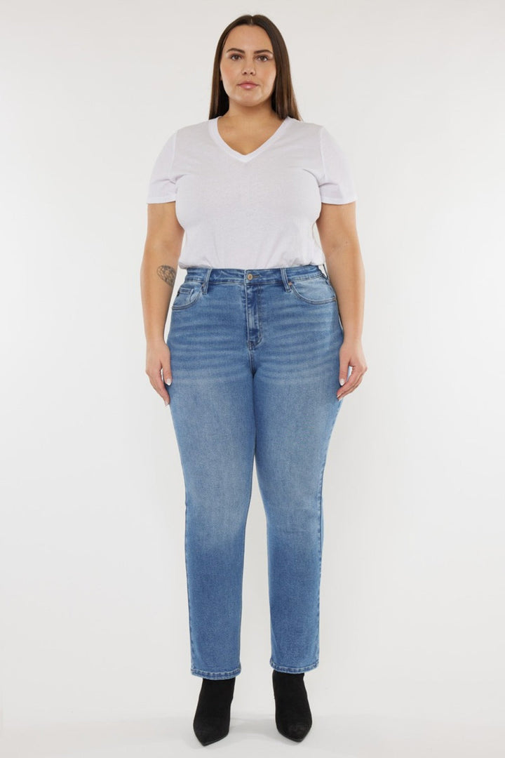 Kancan Full Size Cat's Whiskers High Waist Jeans