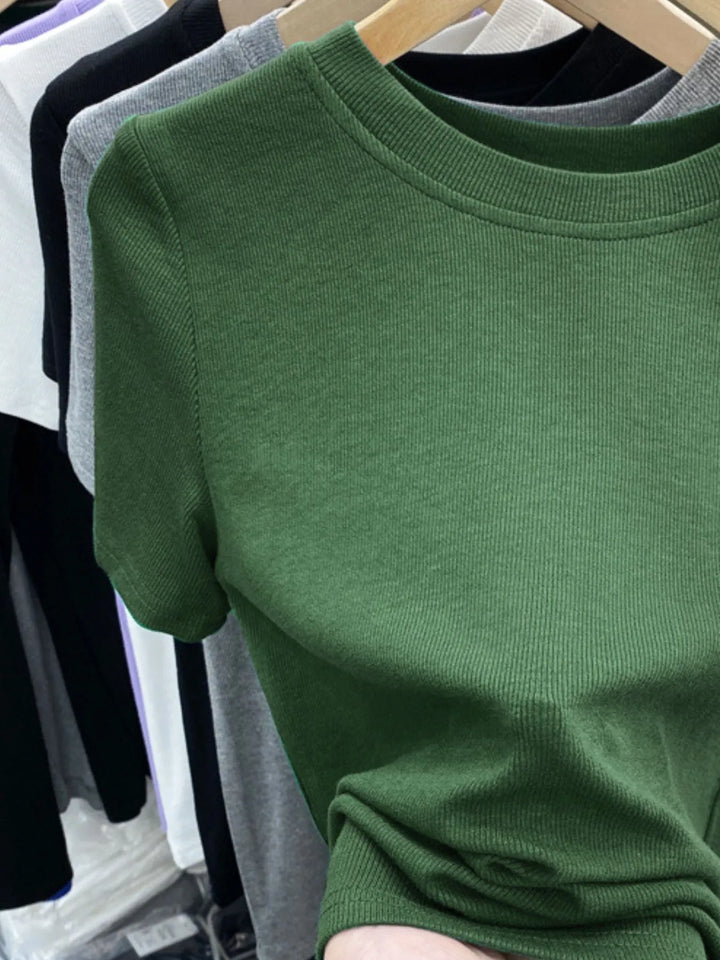 Crew Neck Short Sleeve T-Shirt