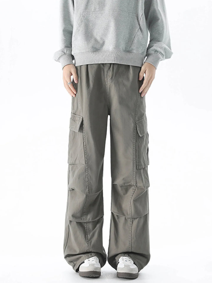 Men's Loose Fit Cargo Pants with Pockets