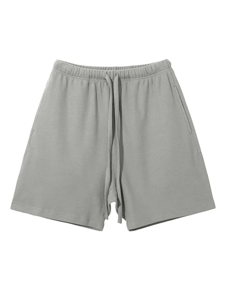 Men's Drawstring Waffle Shorts with Pockets