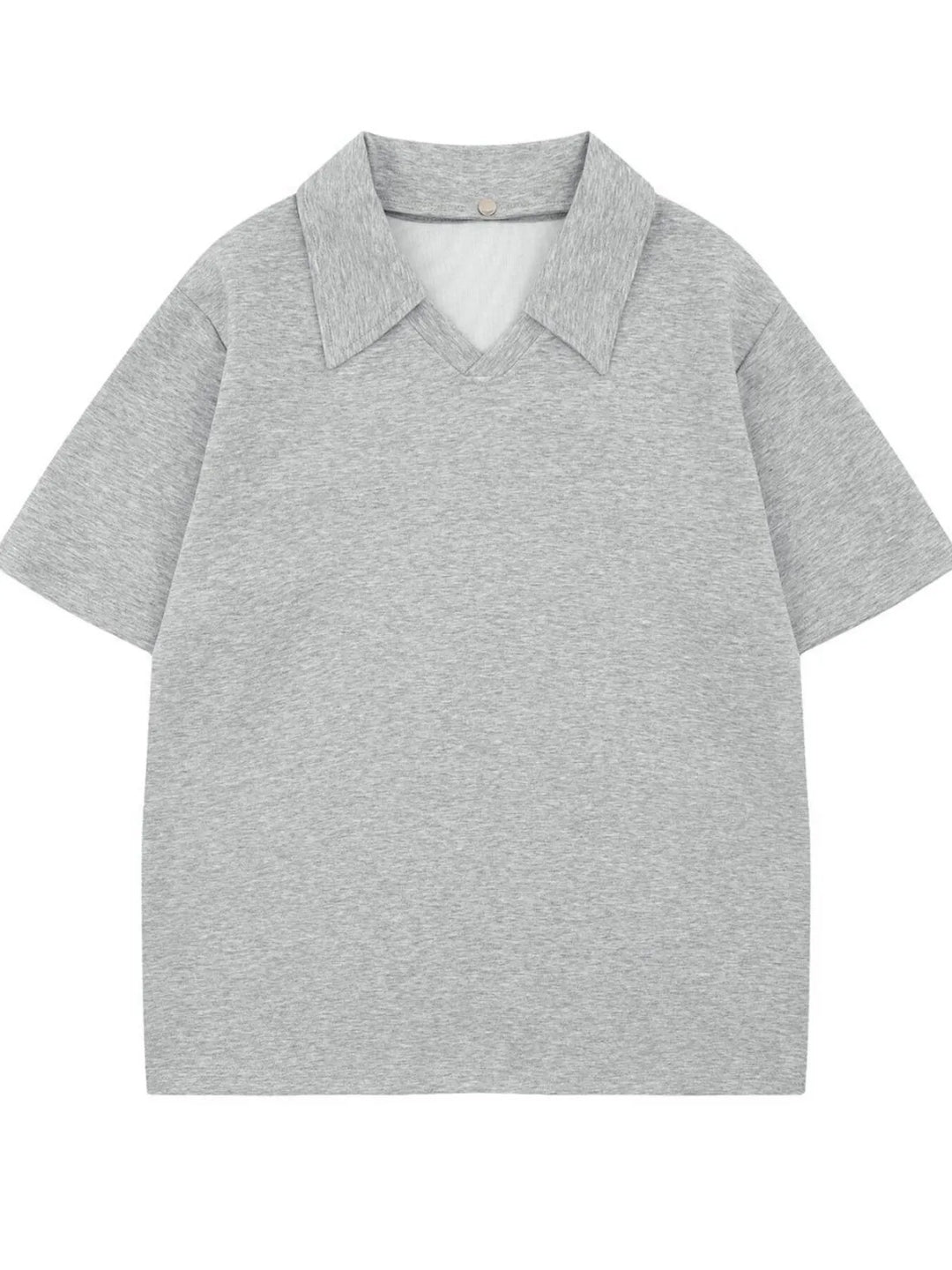 Men's Detachable Collar Short Sleeve Top