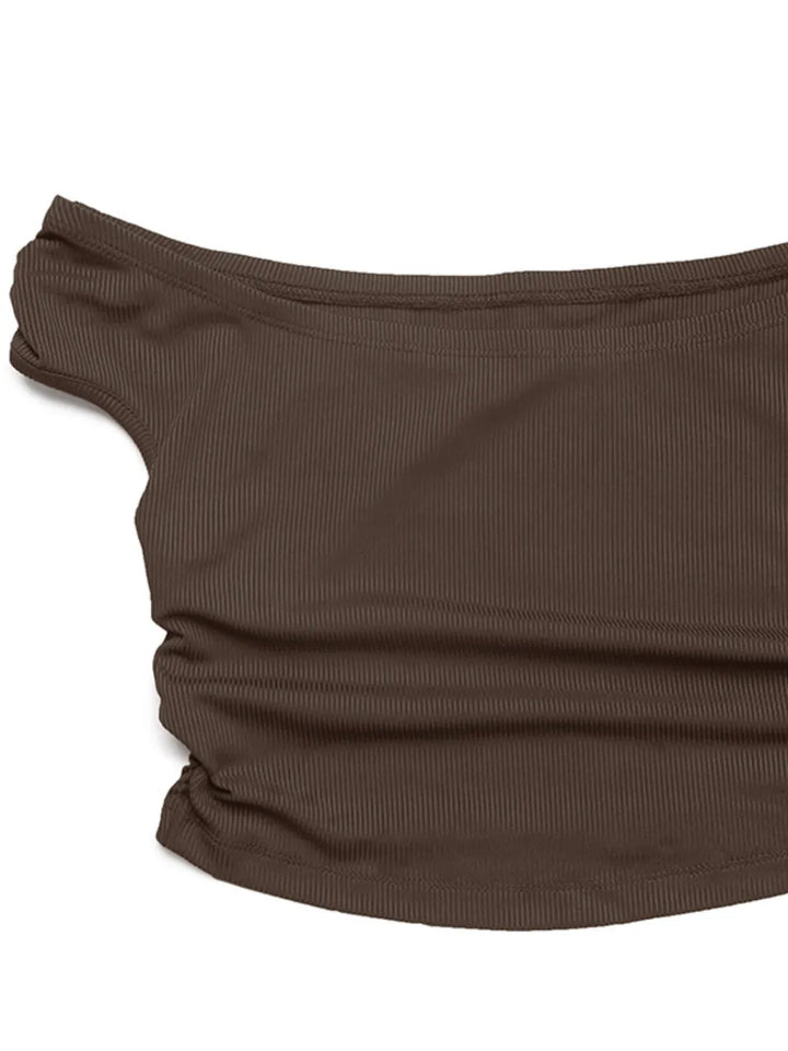 Boat Neck Cap Sleeve Top and Pants Set