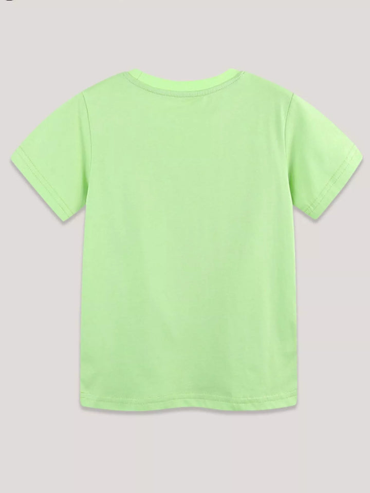 Children's Animal Print Round Neck T-Shirt
