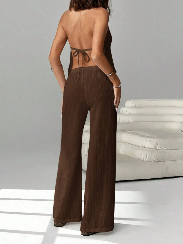 Halter Neck Cami and Pants Set