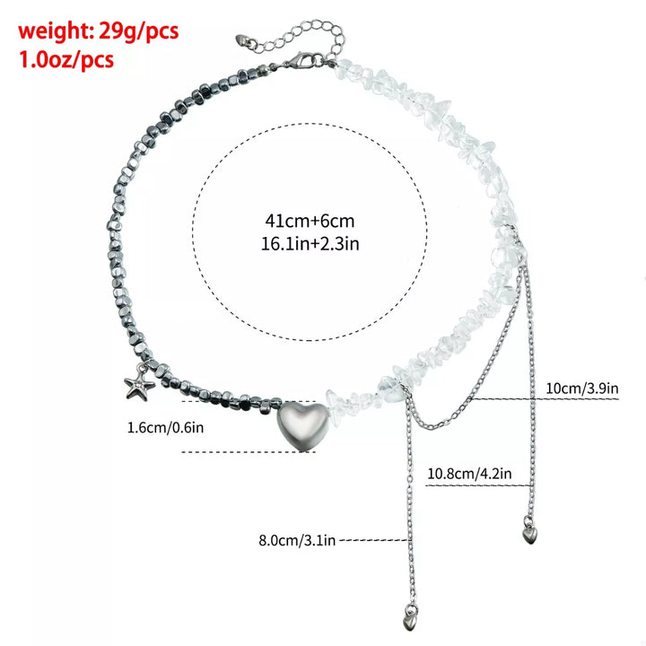 Silver-Plated Minimalist Heart Necklace