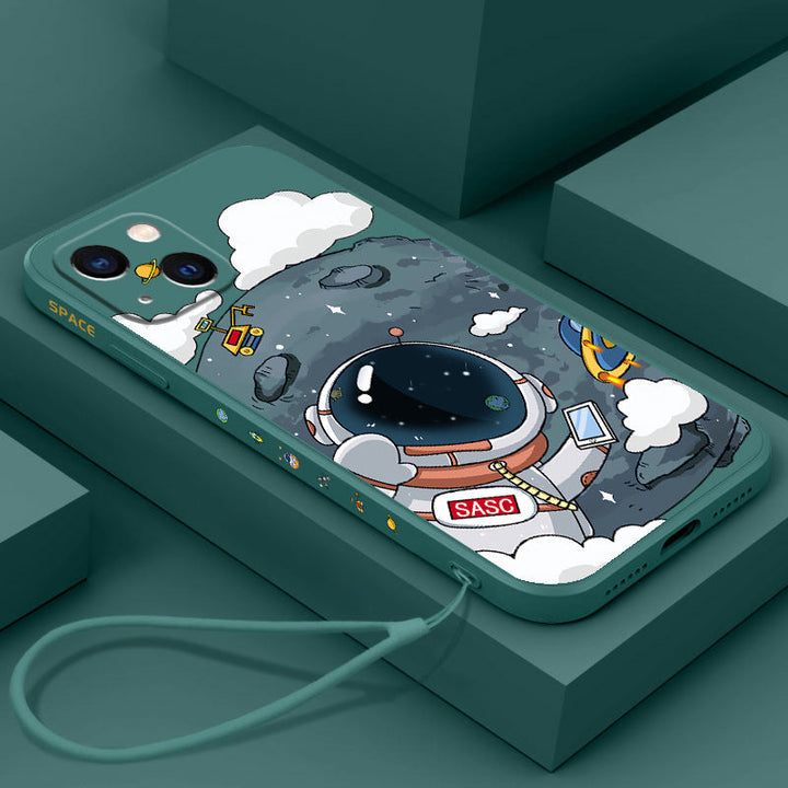 Rubik's Cube TPU Phone Case Side Astronaut