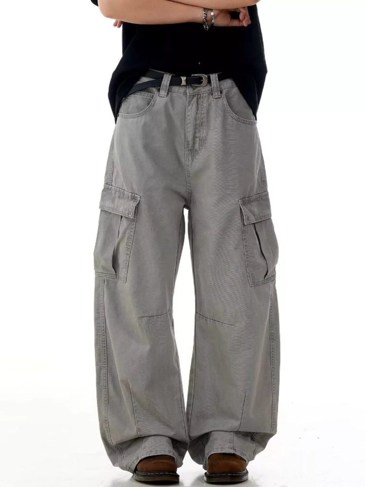Men's Vintage Wide Leg Cargo Pants