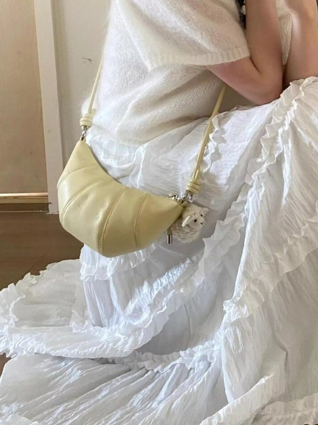 Croissant Shaped Crossbody Bag