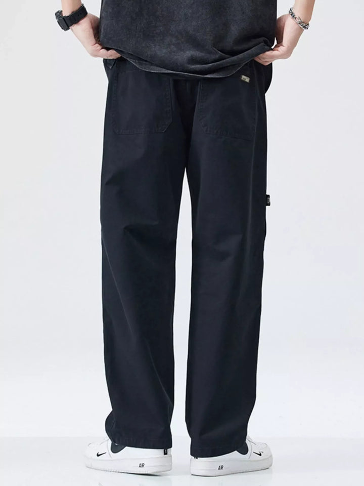 Men's Full Size Casual Loose Fit Straight Leg Pants Plus Size