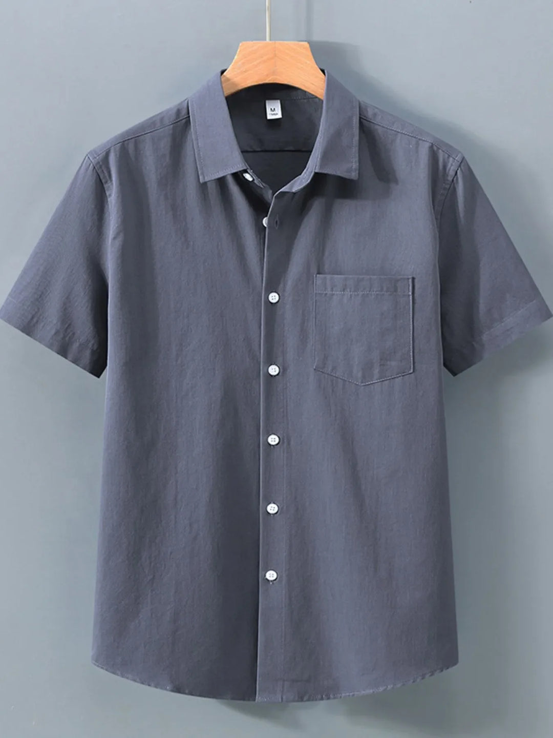 Men's Plus Size Button Up Short Sleeve Shirt
