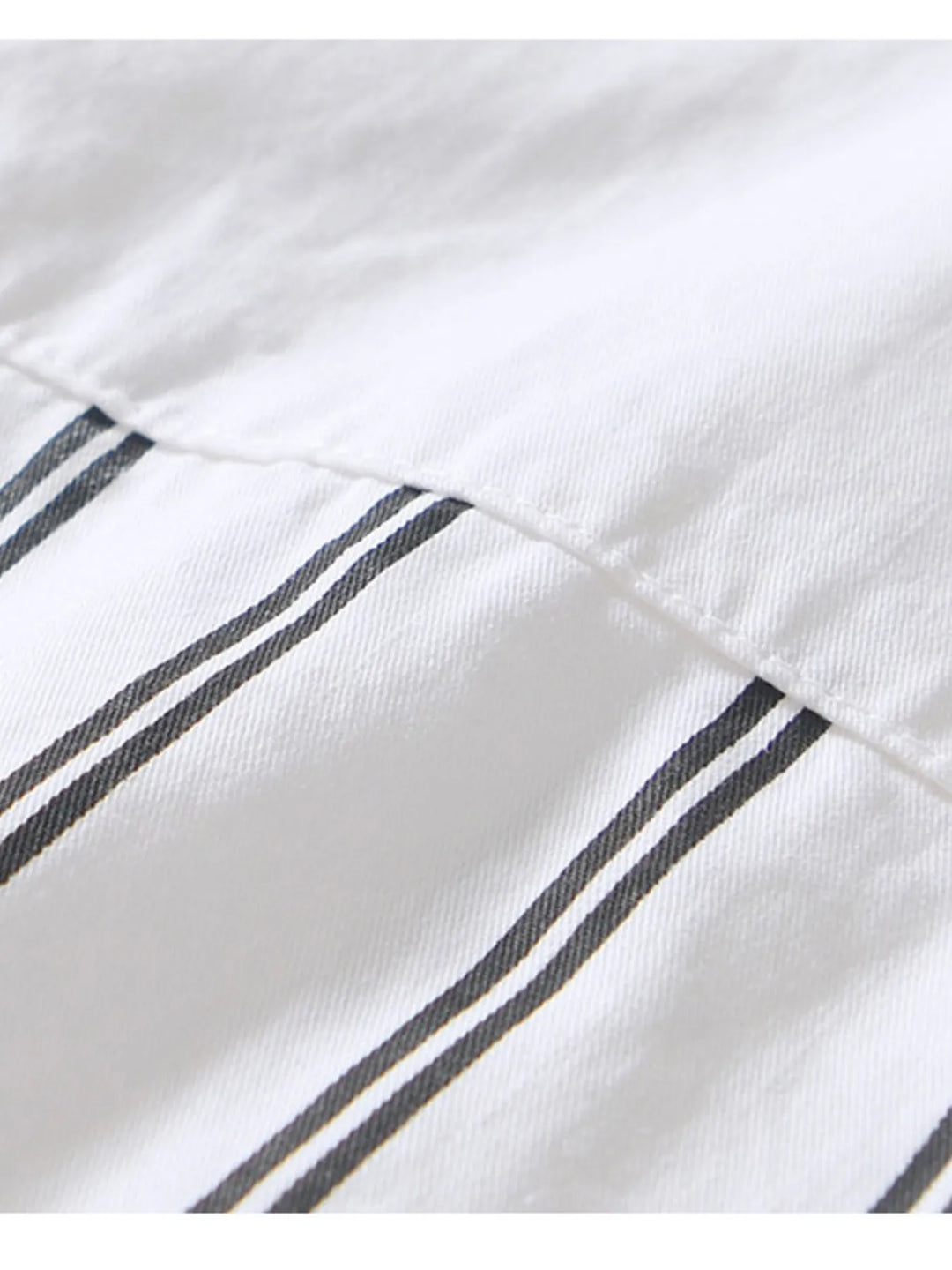 Men's Plus Size Striped Button Up Long Sleeve Shirt