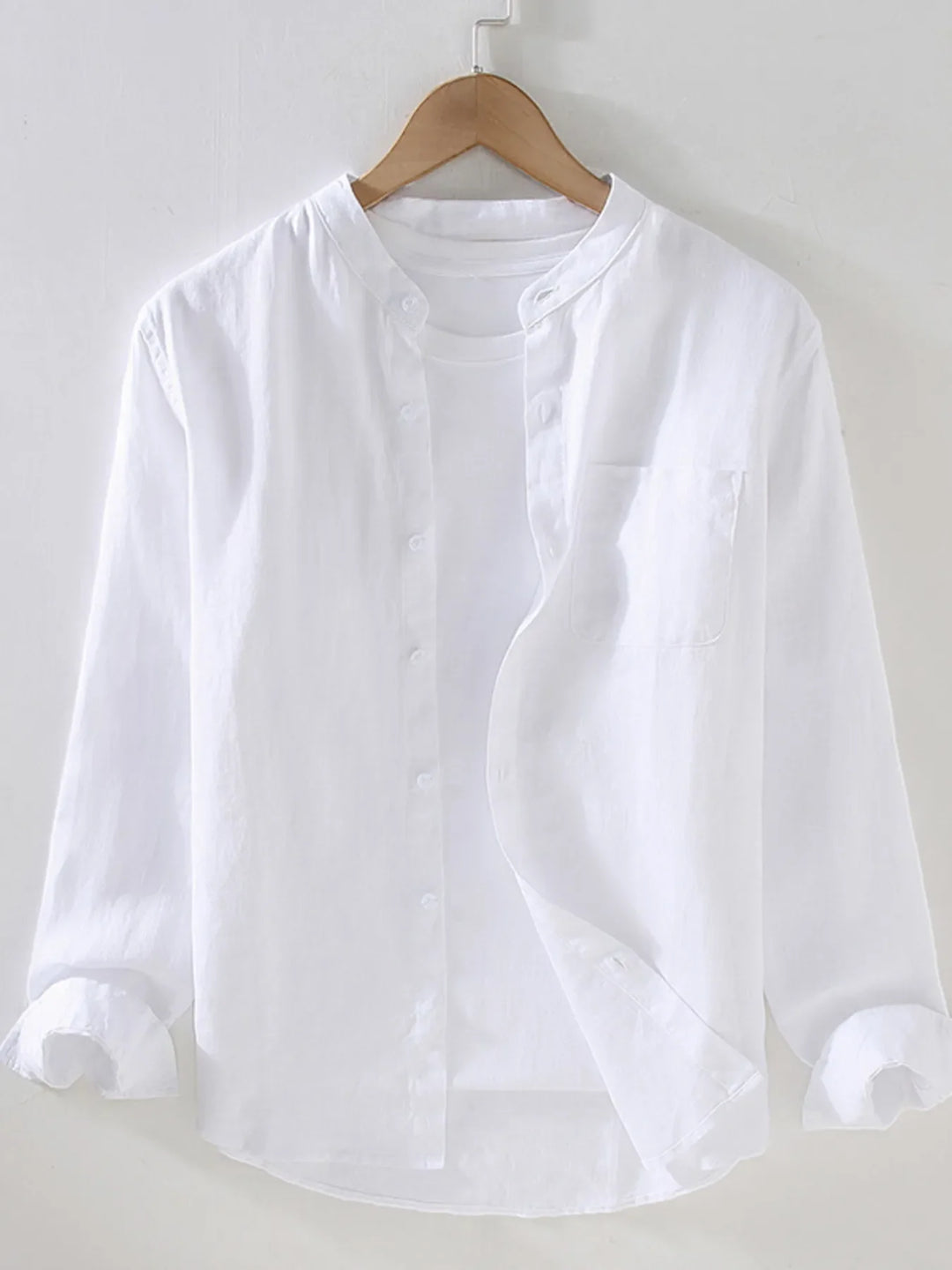 Men's Full Size Button Up Long Sleeve Shirt Plus Size