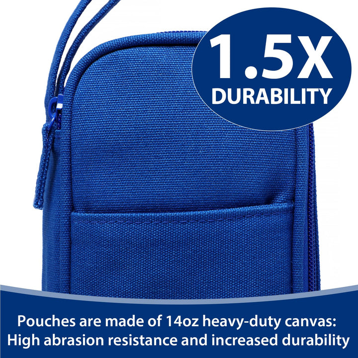 Large Pencil Case 1800ml - Heavy Duty Canvas School Supplies Organizer for Kids Students