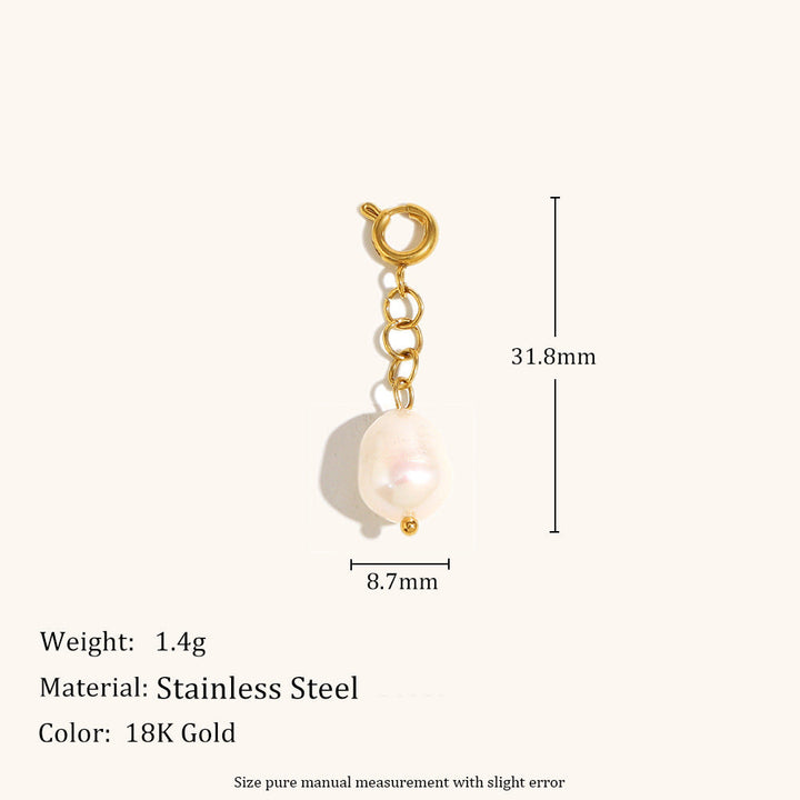 European And American Cross-border Spring-ring Pendant Stainless Steel Plated