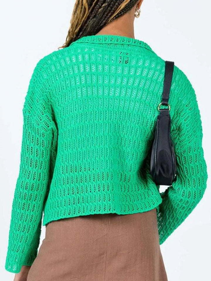 Knit Button-Down Cardigan
