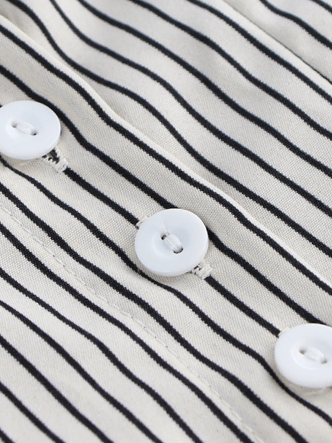 Striped Short Sleeve Button-Up Shirt