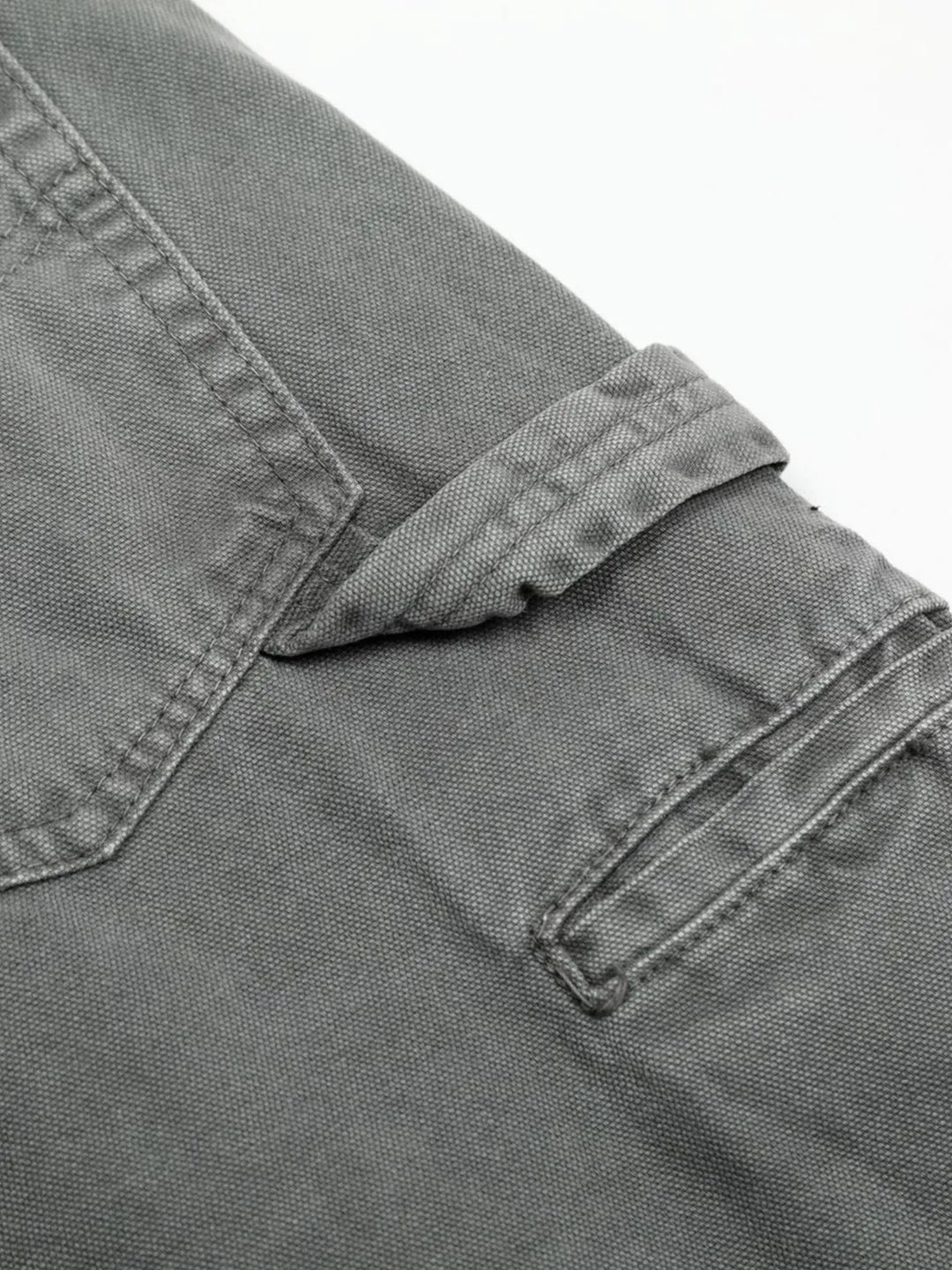 Men's Washed Distressed Curved Jeans