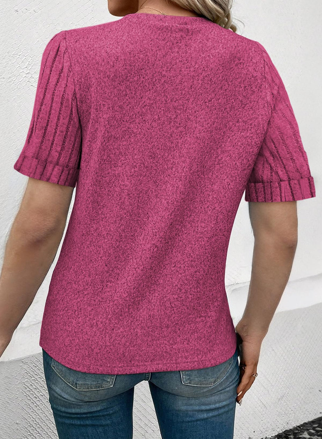 Women's Casual Short Sleeve T-Shirt Loose Fit Summer Top