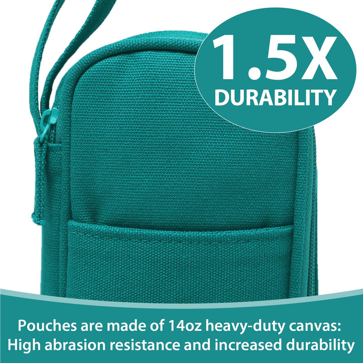 Large Pencil Case 1800ml - Heavy Duty Canvas School Supplies Organizer for Kids Students