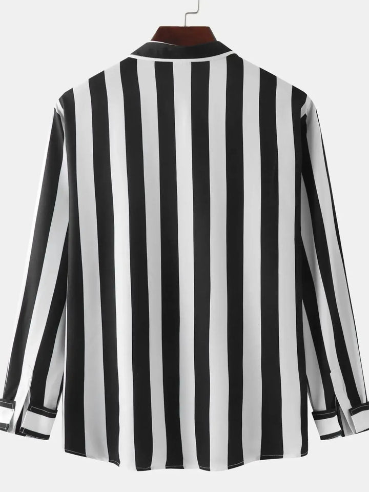 Men's Striped Button Down Shirt