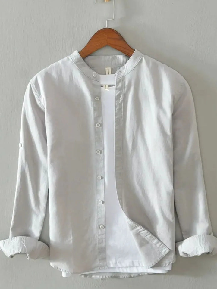 Men's Full Size Button Up Long Sleeve Shirt Plus Size