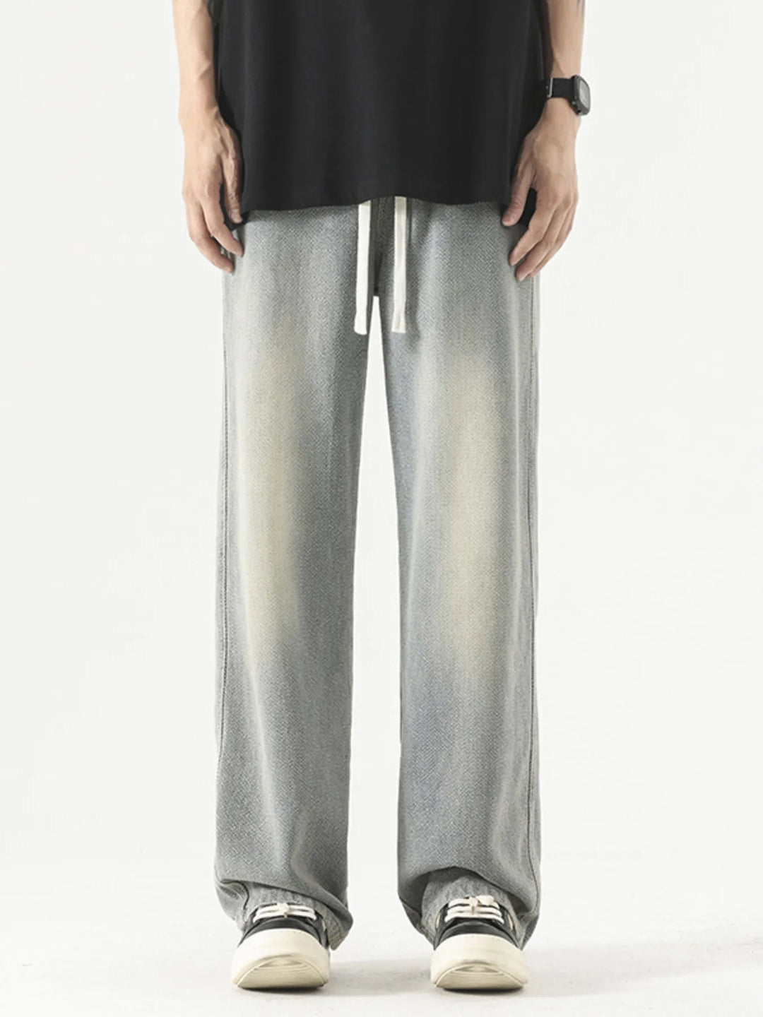 Men's Full Size Wide Leg Jeans Plus Size