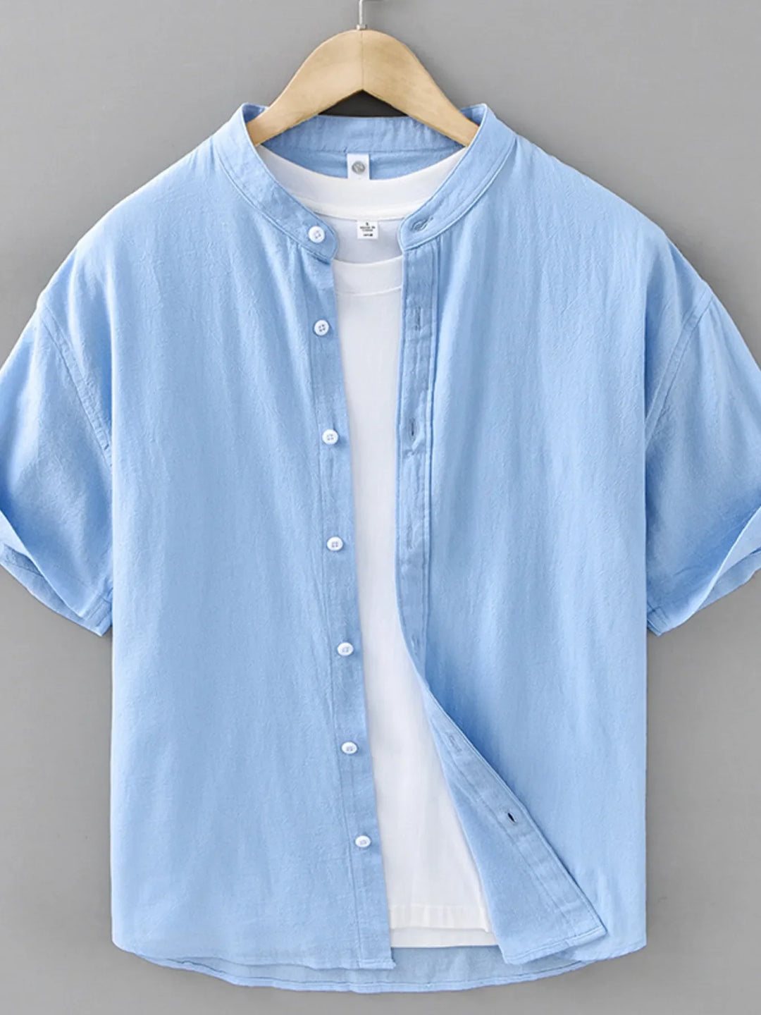 Men's Plus Size Button Up Short Sleeve Shirt