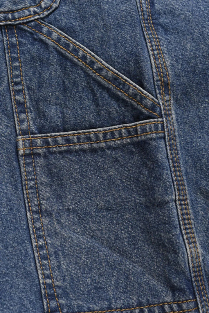 Men's Washed Denim Bermuda Shorts