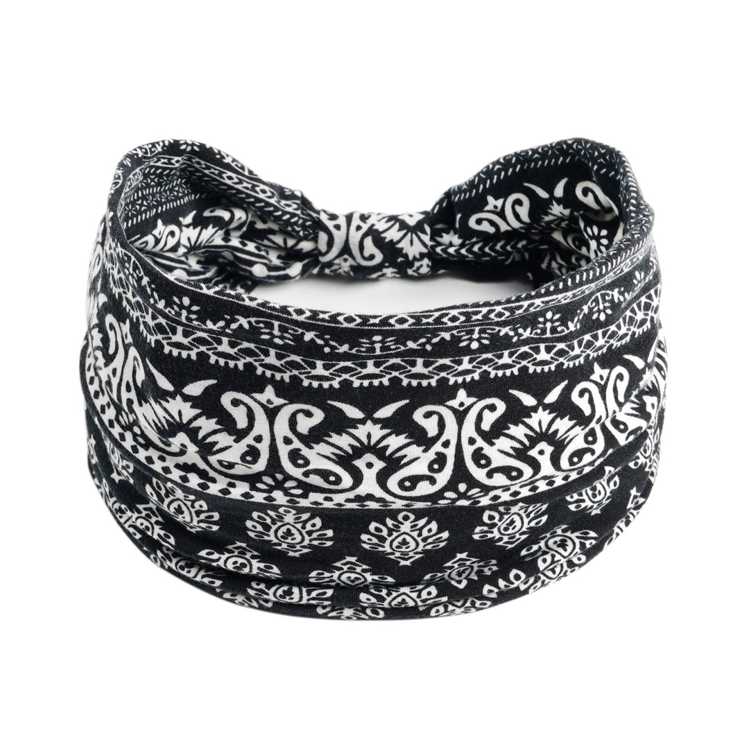 Bohemian Cashew Yoga Sports Headband Antiperspirant Absorbent Elastigirl